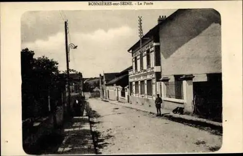 Ak Bonnières-sur-Seine Yvelines, La Poste