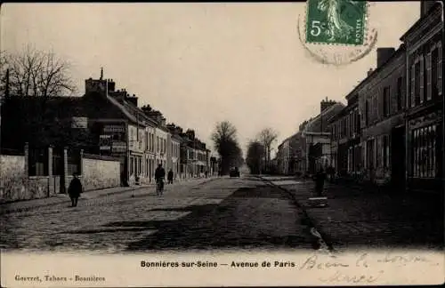 Ak Bonnières-sur-Seine Yvelines, Avenue de Paris