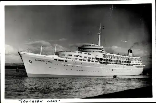 Foto Ak Steamer Southern Cross, Dampfschiff, Shaw Savill Line