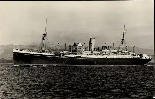 Ak Steamer Largs Bay, Dampfschiff, Aberdeen and Commonwealth Line