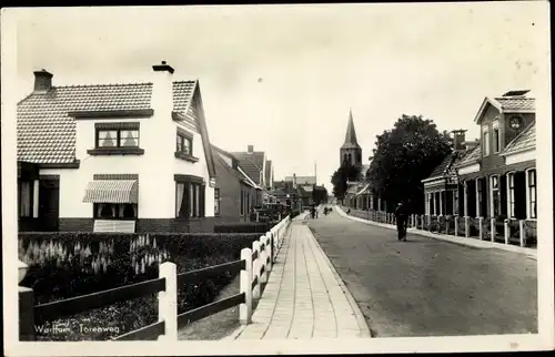 Ak Warffum Groningen Niederlande, Torenweg, Kirchturm