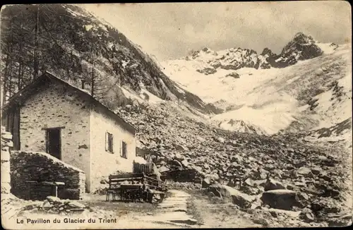 Ak Trient Martigny Kanton Wallis, Le Pavillon du Glacier