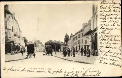 Ak Jouarre Seine et Marne, La Place