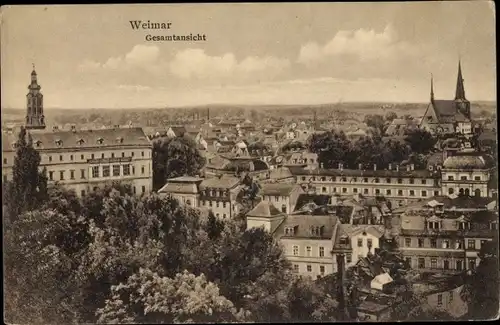 Ak Weimar in Thüringen, Panorama