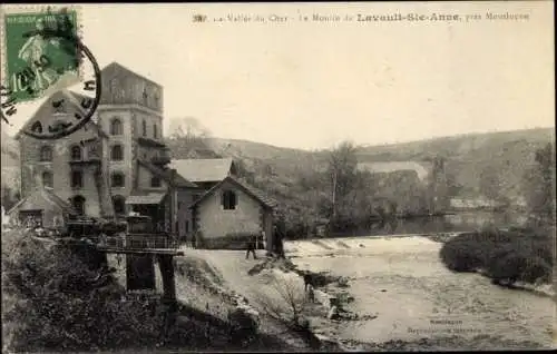 Ak Lavault Sainte Anne Allier, le Moulin, vallée du cher, fleuve