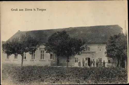 Ak Zinna Torgau in Nordsachsen, Gasthaus