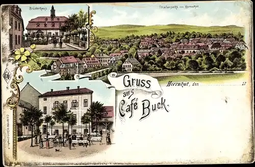 Litho Herrnhut in Sachsen, Café Buck, Brüderhaus