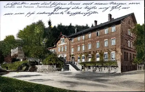 Ak Bad Thal Ruhla in Thüringen, Kurhotel und Pension Tannhäuser