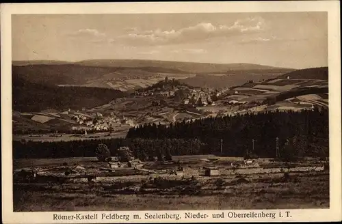 Ak Niederreifenberg Schmitten im Taunus, Großer Feldberg, Römerkastell, Seelenberg