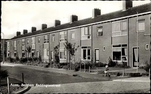 Ak Assen Drenthe Niederlande, Benthem Reddingiusstraat