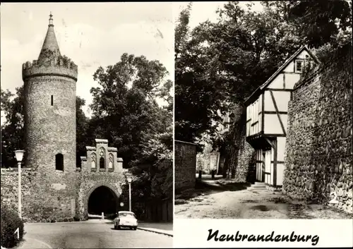 Ak Neubrandenburg in Mecklenburg, Fangelturm, Wiek Haus