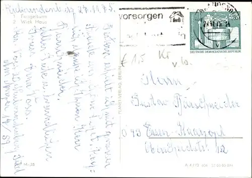 Ak Neubrandenburg in Mecklenburg, Fangelturm, Wiek Haus