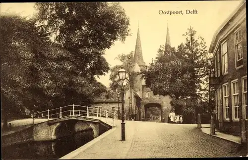 Ak Delft Südholland Niederlande, Oostpoort