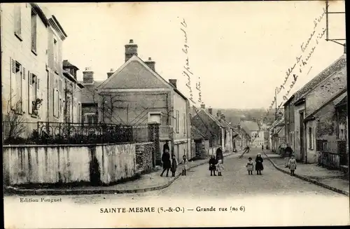 Ak Sainte Mesme Yvelines, Grand Rue No 6