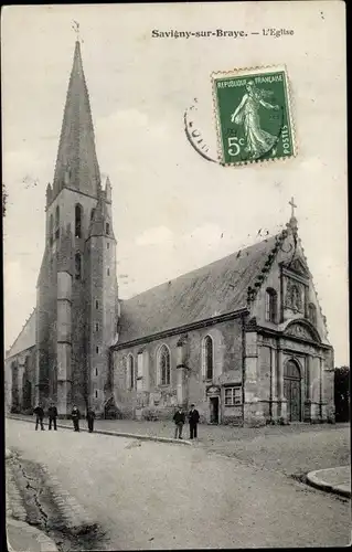 Ak Savigny-sur-Braye Loir et Cher, L'Eglise