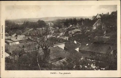 Ak Fains Meuse, Vue generale