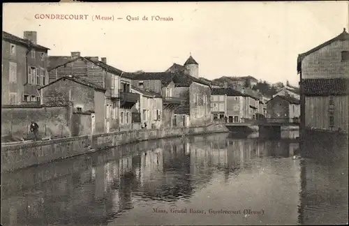 Ak Gondrecourt le Chateau Meuse, Quai de l'Ornain