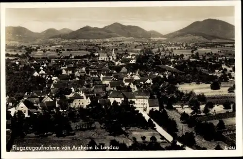 Ak Arzheim Landau in der Pfalz, Flugzeugaufnahme