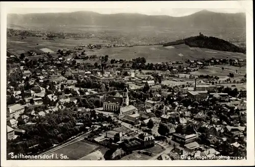 Ak Seifhennersdorf Görlitz Sachsen, Fliegeraufnahme