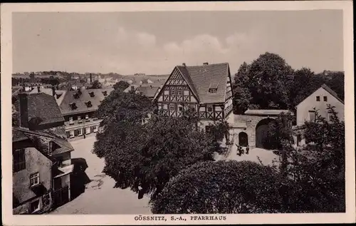 Ak Gößnitz in Thüringen, Pfarrhaus