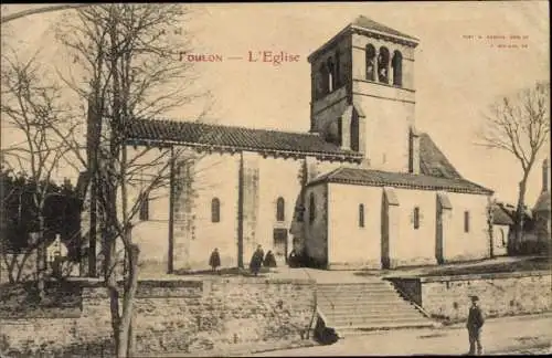 Ak Toulon sur Allier, L'eglise, vue générale