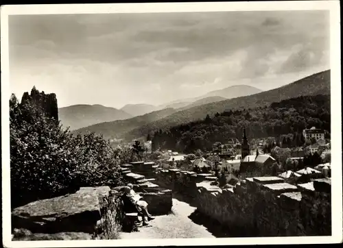 Ak Badenweiler am Schwarzwald, Blick von der Burgruine