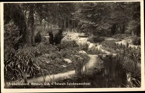 Ak Frederiksoord Drenthe, Rotstuin G. A. v. Swieten Tuinbouwschool