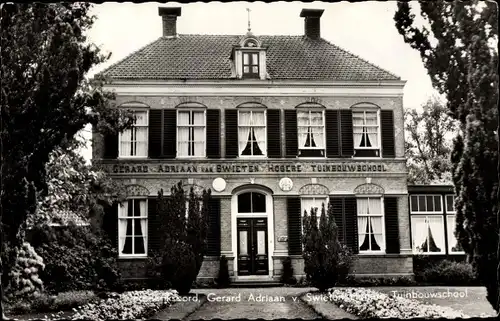 Ak Frederiksoord Drenthe, Gerard Adriaan v. Swieten Tuinbouwschool