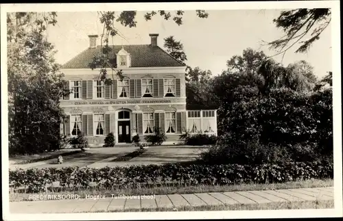 Ak Frederiksoord Drenthe, Hogere Tuinbouwschool