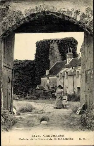 Ak Chevreuse Yvelines, Entree de la Ferme de la Madeleine