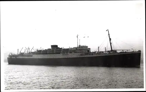 Foto Ak Steamer Georgic, Dampfschiff, Cunard Line