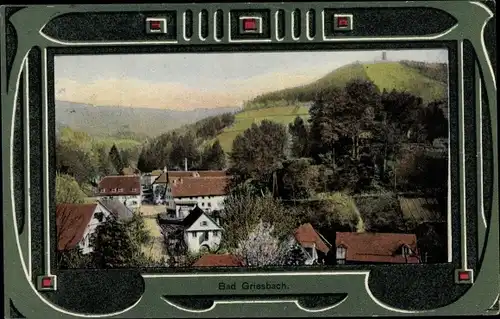 Jugendstil Ak Bad Griesbach Schwarzwald, Gesamtansicht