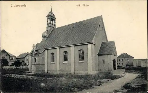 Ak Elsterwerda im Kreis Elbe Elster, Kath. Kirche