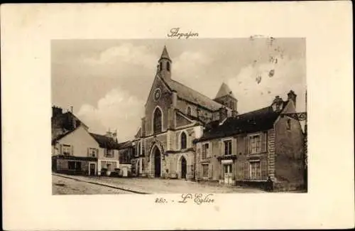 Ak Arpajon Essonne, L'Eglise