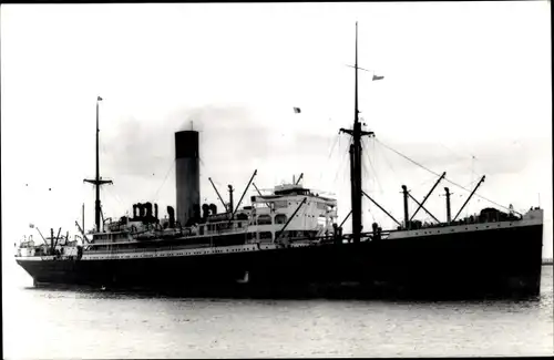 Foto Ak Steamer Nestor, Dampfschiff, Blue Funnel Line