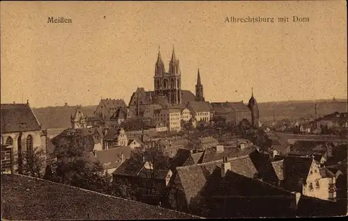 Ak Meißen in Sachsen, Albrechtsburg mit Dom