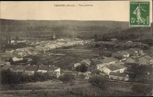 Ak Tannois Meuse, Vue generale