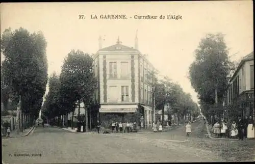 Ak La Garenne Colombes Hauts de Seine, Carrefour de l'Aigle