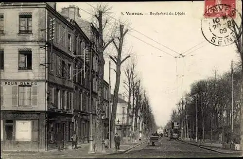 Ak Vanves Hauts de Seine, Boulevard du Lycee