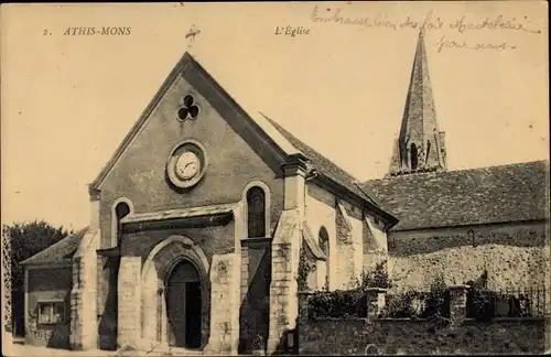 Ak Athis Mons Essonne, L'Eglise