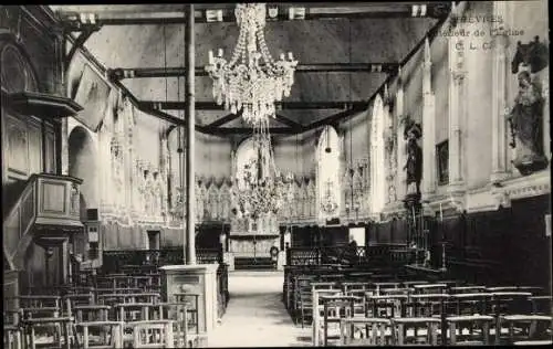 Ak Arpajon Essonne, Interieur de L'Eglise