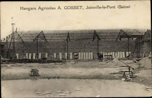 Ak Joinville le Pont Val de Marne, Hangars Agricoles
