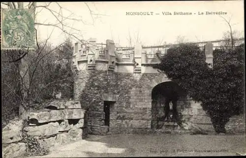 Ak Montsoult Val-d’Oise, Villa Bethanie, Le Belvedere