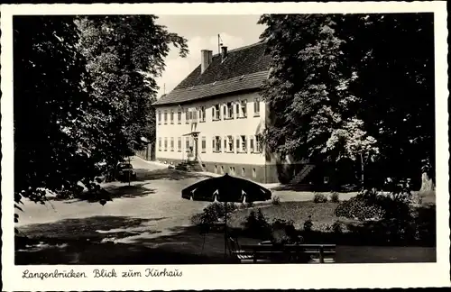 Ak Langenbrücken Bad Schönborn, Kurhaus