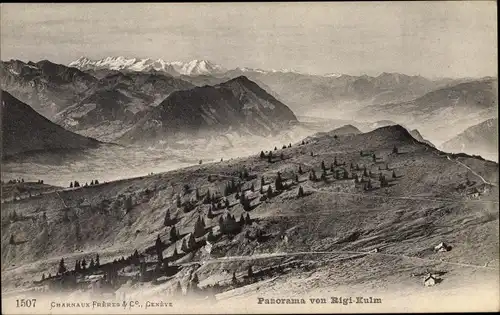 Ak Rigi Kulm Kanton Schwyz, Panorama, Landschaft