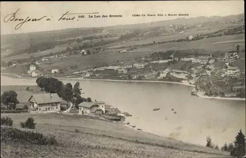 Ak Les Brenets Kanton Neuenburg, Le Lac des Brenets