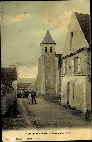 Ak Fublaines Seine et Marne, Jour de la Fete