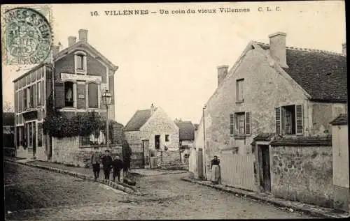 Ak Villennes sur Seine Yvelines, Un coin du vieux Villennes
