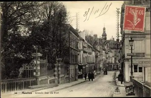 Ak Meulan en Yvelines, Grande Rue du Fort