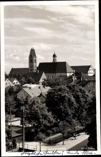 Ak Bad Wörishofen im Unterallgäu, Stadtansicht, Kirche
